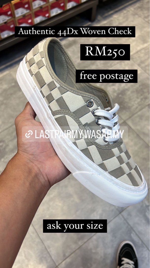 Woven check authentic new arrivals