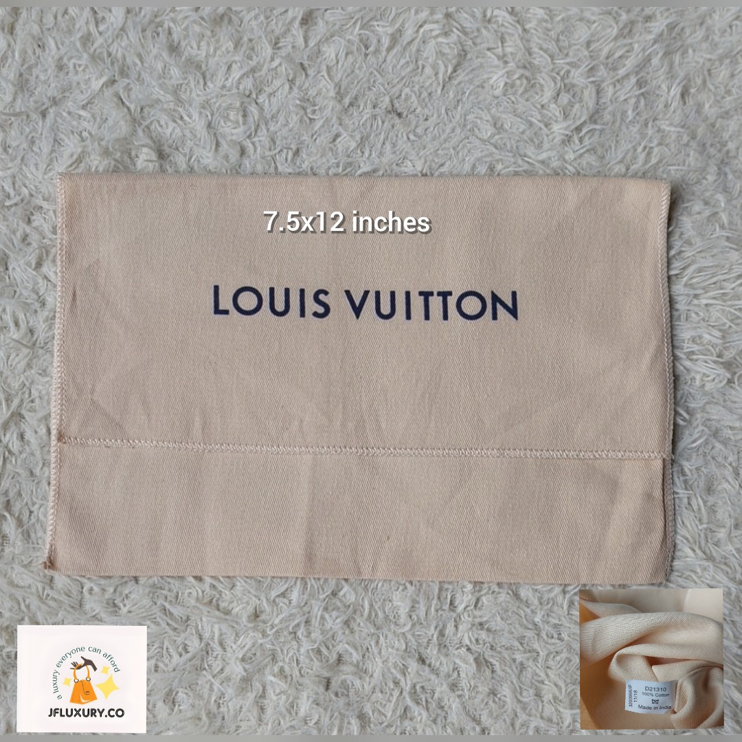 Authentic Louis Vuitton dust bag 7.5x12 inches, Luxury, Bags & Wallets on  Carousell