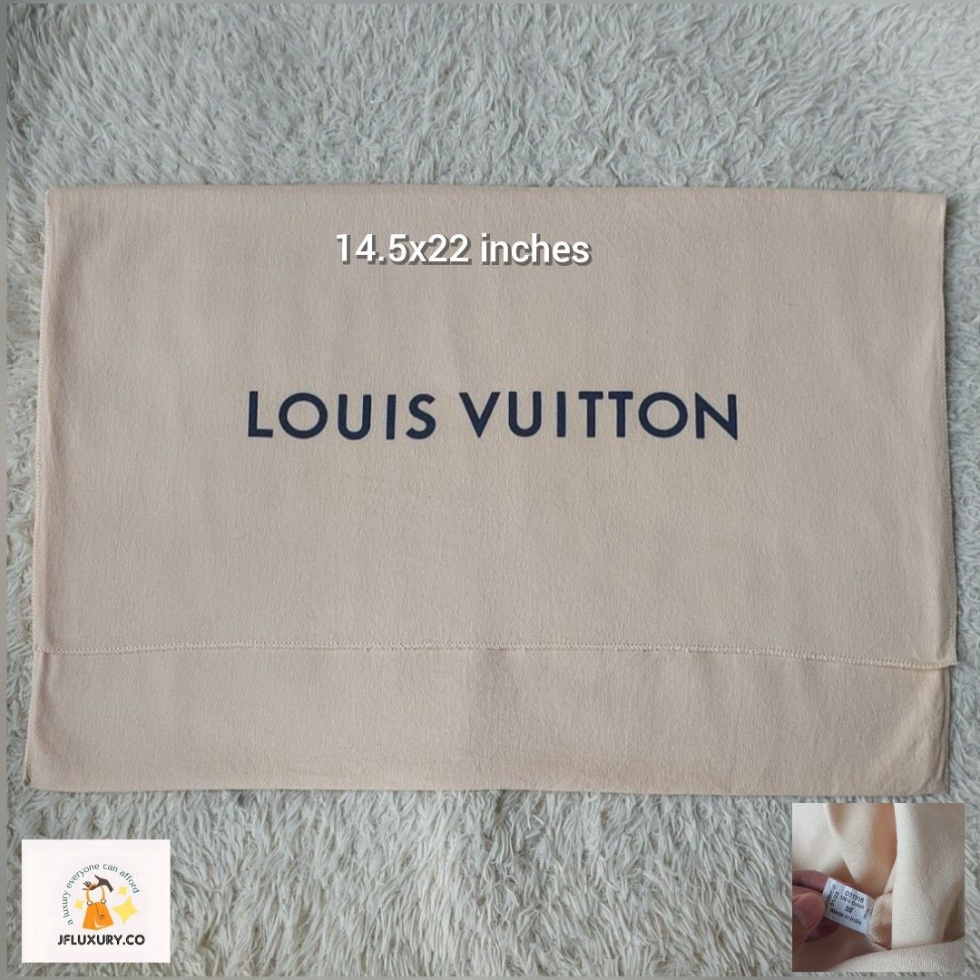 Authentic Louis Vuitton dust bag 14.5x22.5 inches, Luxury, Bags & Wallets  on Carousell