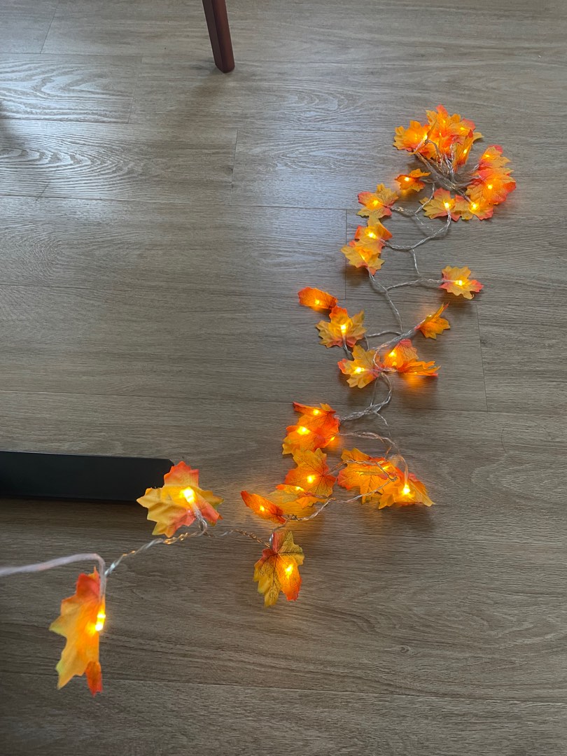 Autumn Leaves Fairy Lights, Furniture & Home Living, Lighting & Fans