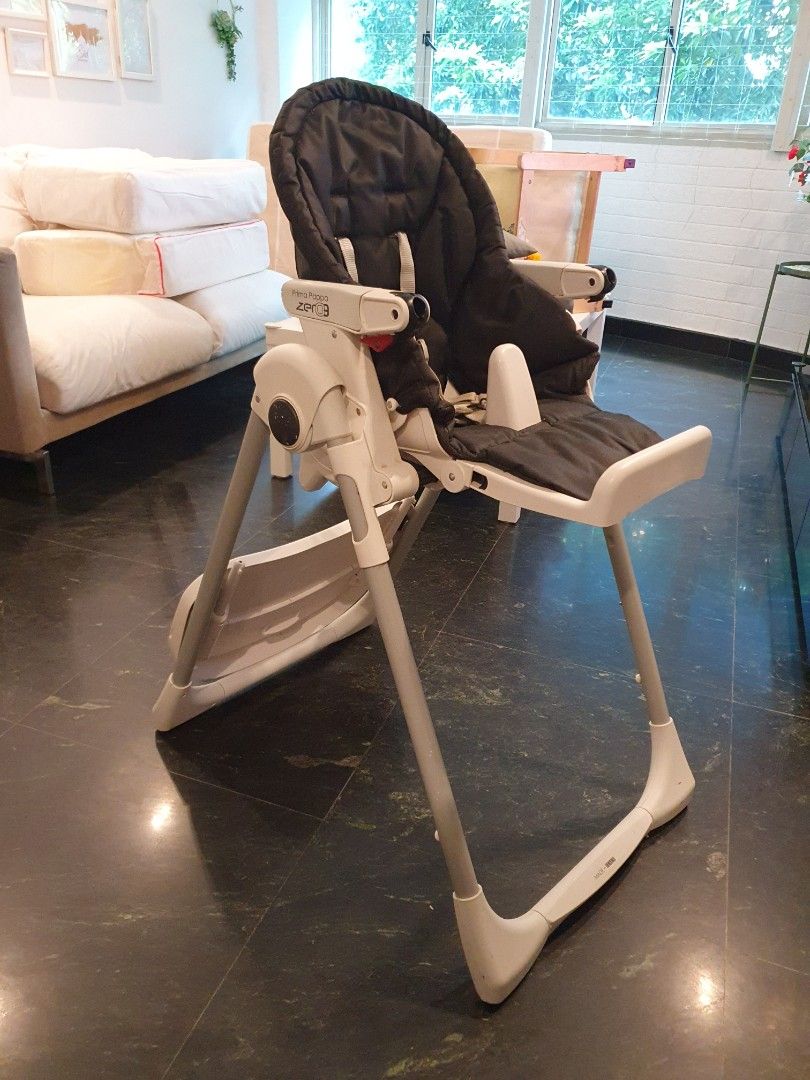 Peg perego prima pappa zero 3 highchair in linear grey on sale