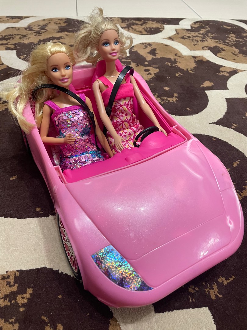 Barbie doll car set toys, Hobbies & Toys, Toys & Games on Carousell