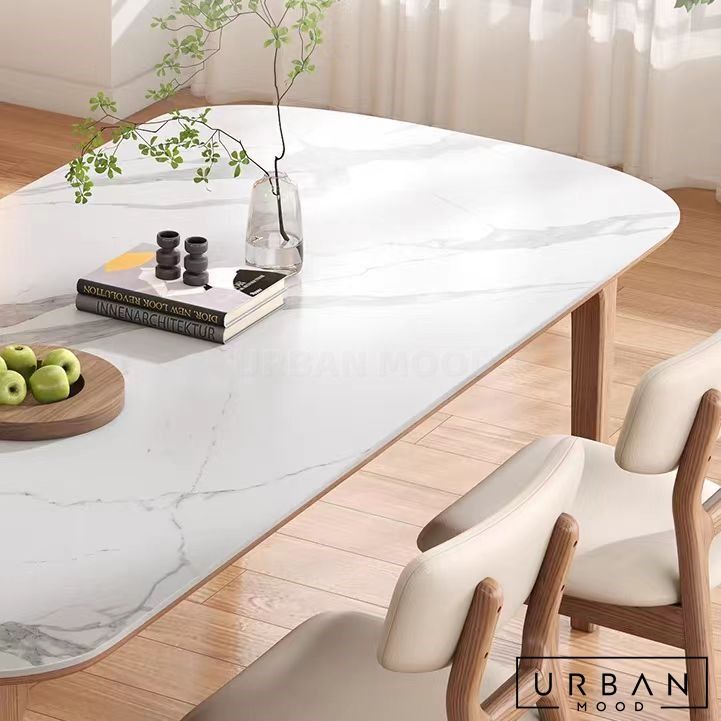 BASQUE Modern Sintered Stone Dining Table, Furniture & Home Living ...