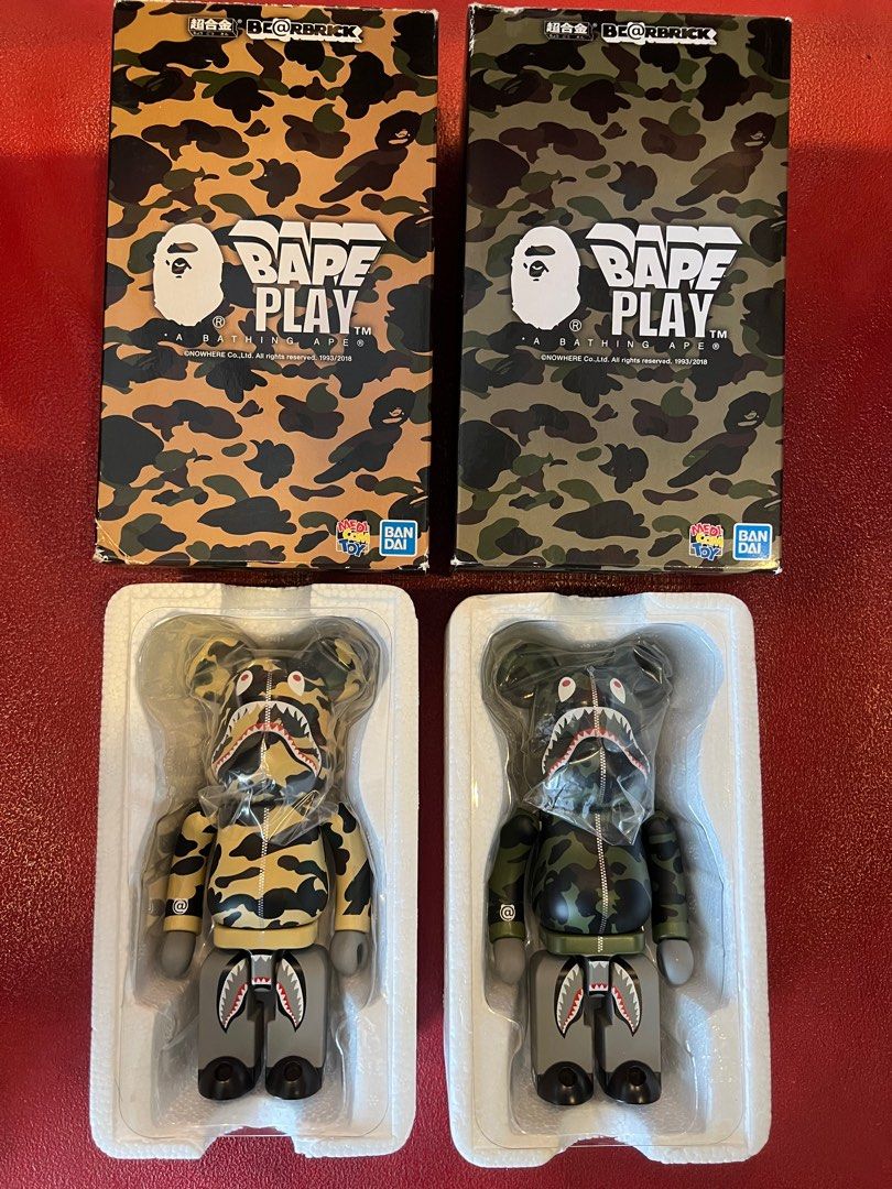 A BATHING APE - Bape 超合金 1ST CAMO BE@RBRICK CHOGOKIN 2点 BAPE®︎ 超合金 BE@RBRICK 1ST CAMO GREEN / YELLOW | bape.com