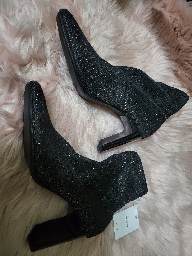 Bershka glitter boots top