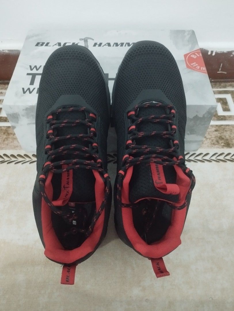 Black Hammer Safety Shoes Men s Fashion Footwear Boots on Carousell