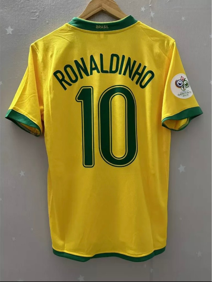 2006 Brazil Home S/S No.10 RONALDINHO 06 World Cup CBF jersey shirt BNWT