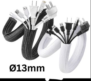 [4 Pack] JOTO Cable Management Sleeve, 19-20 Inch Cord Organizer System  with Zipper for TV Computer Office Home Entertainment, Flexible Cable  Sleeve