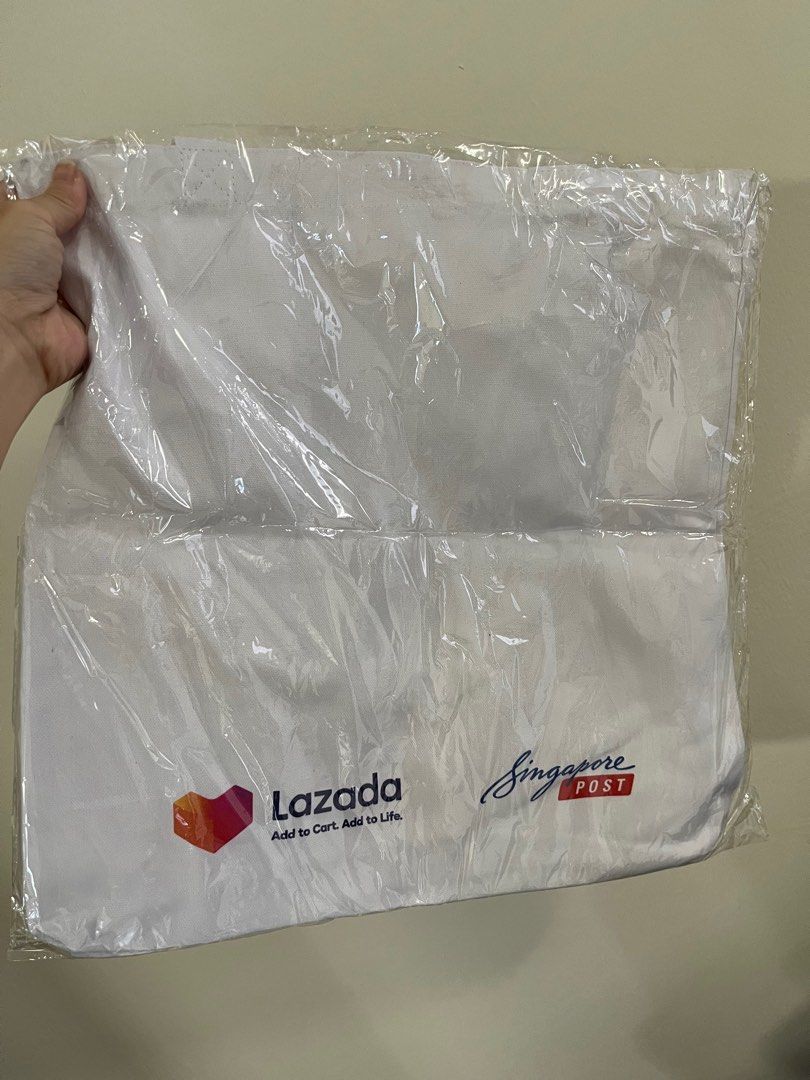 Canvas tote bag brand new lazada Women s Fashion Bags Wallets Tote Bags on Carousell