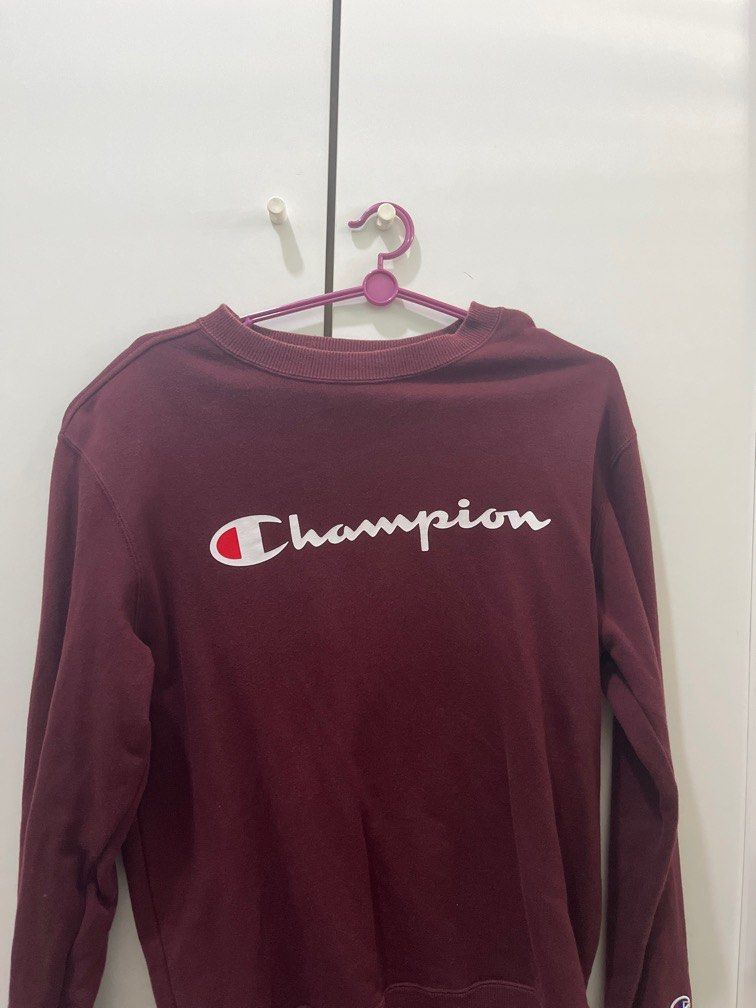 Maroon champion sweater discount