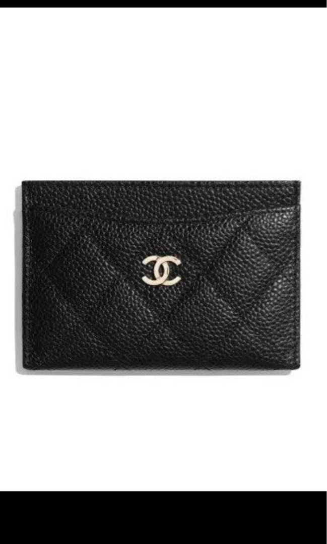 Chanel Card Holder Grained Skin GHW, Women's Fashion, Bags & Wallets