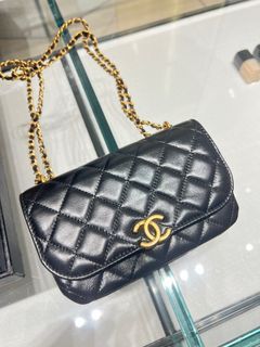 Affordable chanel flap phone holder with chain For Sale, Bags & Wallets