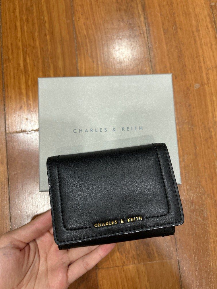 Snap Button Charles And Keith Bifold Wallet Cassia Snap Button