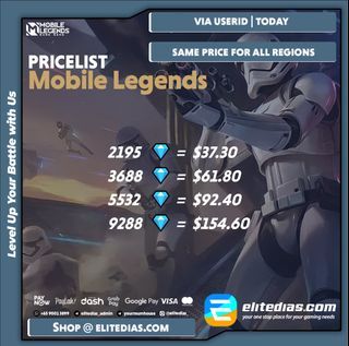CHEAPEST [Mobile Legend diamonds] [Ml diamonds ] [ Mlbb diamonds ]