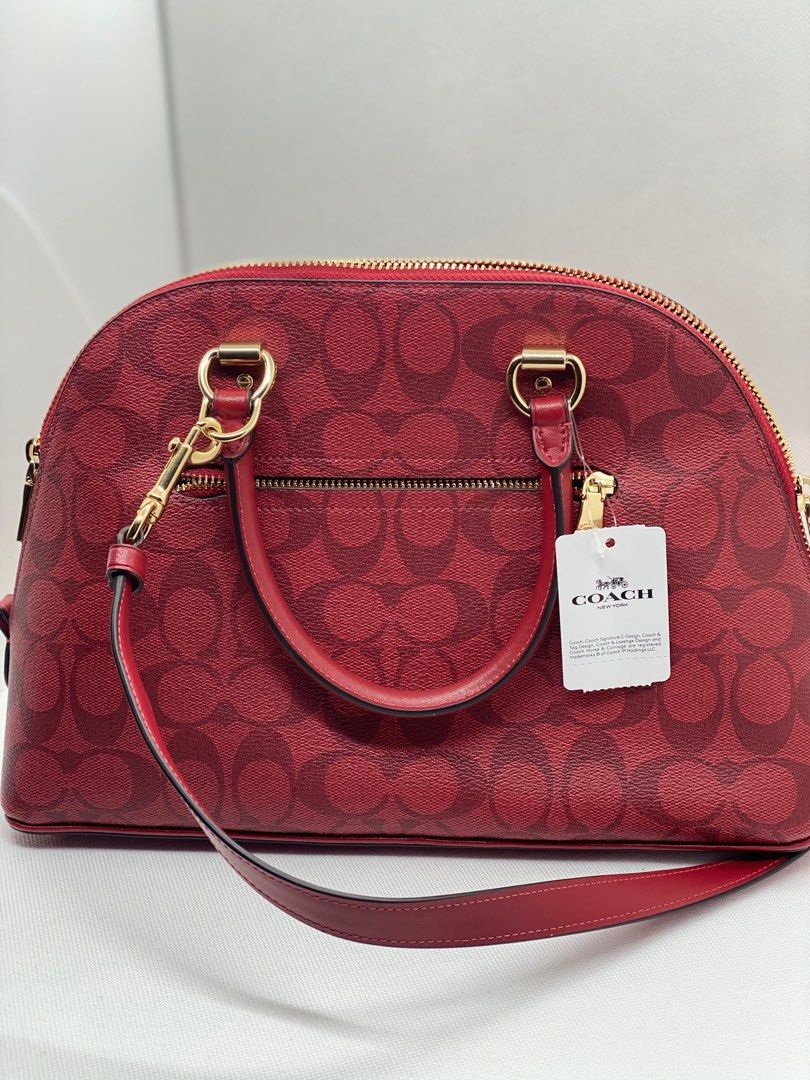 Coach alma Red with wallet authentic (Category: Luxury Bags & Wallets) located in Manila. Submitted by lovekeikobiz (Listing ID 1245018848, Image 2). Description: Includes the compact wallet Save $$$ with this deal.
