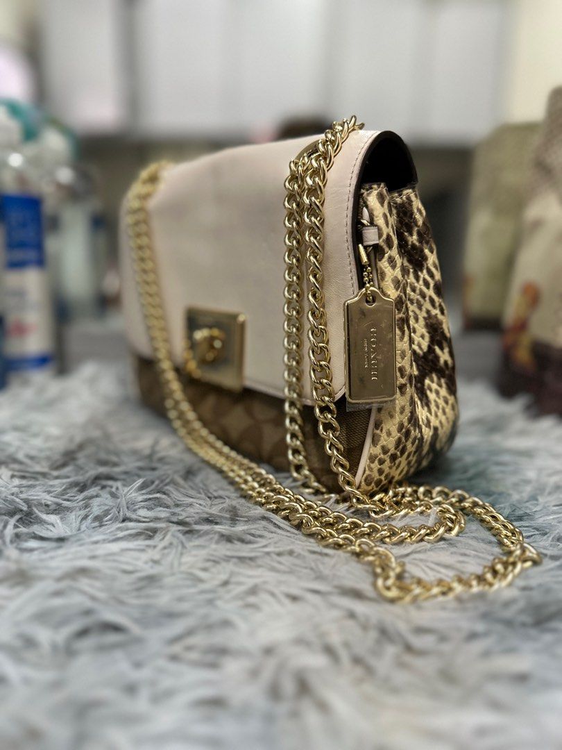 Coach snakeskin crossbody on sale