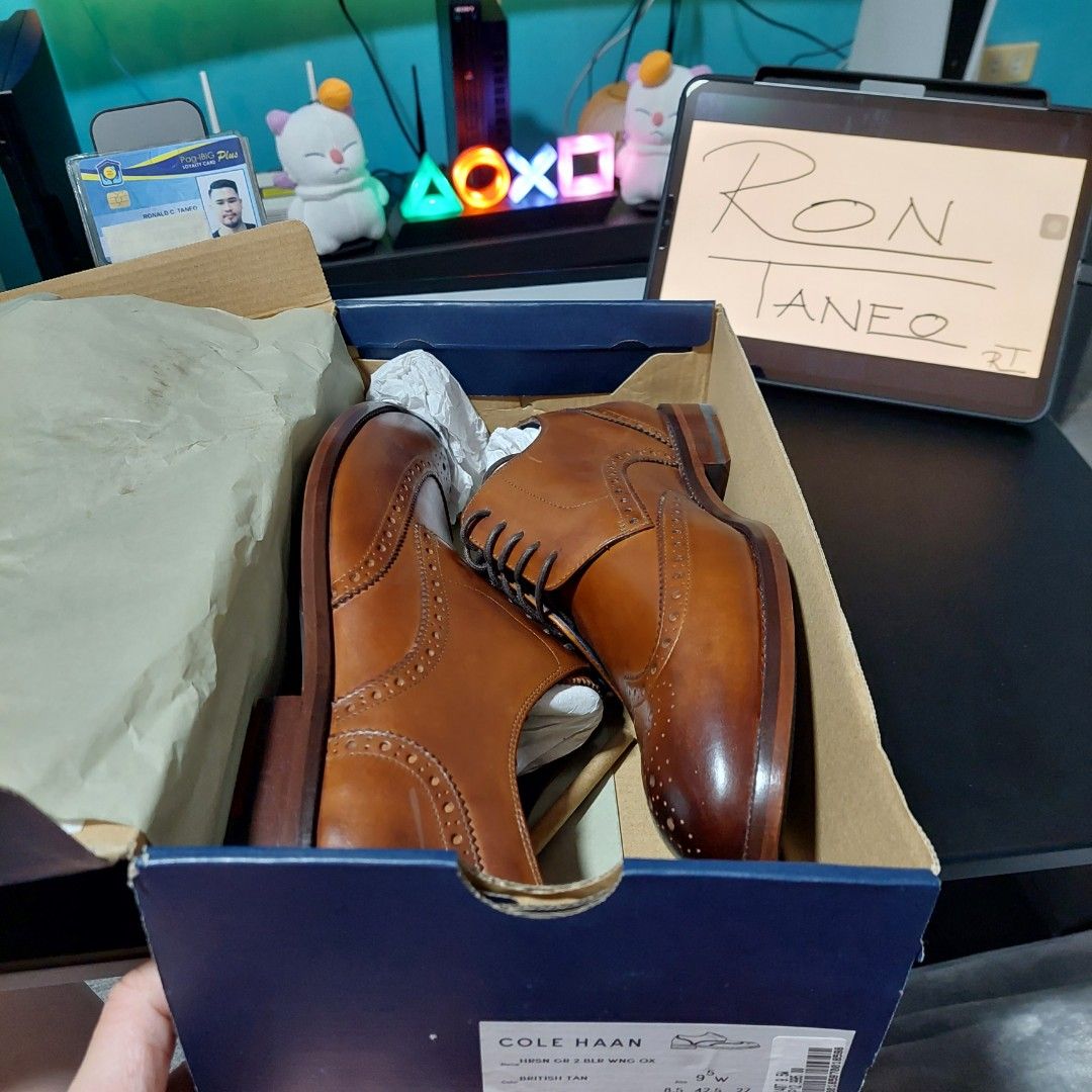 Cole Haan Men Harrison Wingtip Oxford Width Color British Tan