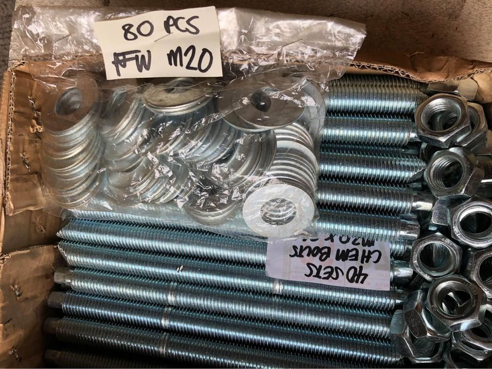 Complete Set Chemical Anchor Bolt Epoxy Adhesive M10, M12, M16, M20