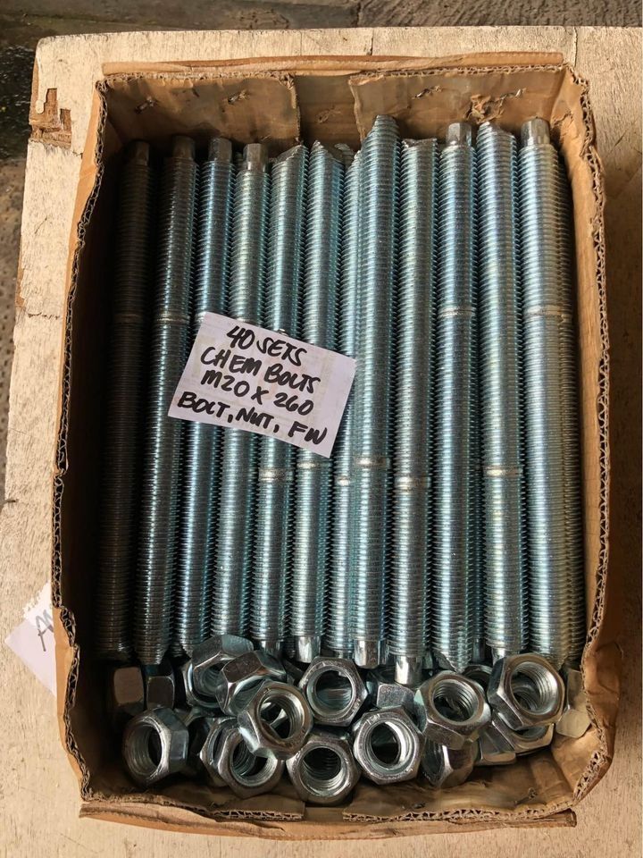 Complete Set Chemical Anchor Bolt Epoxy Adhesive M10, M12, M16, M20