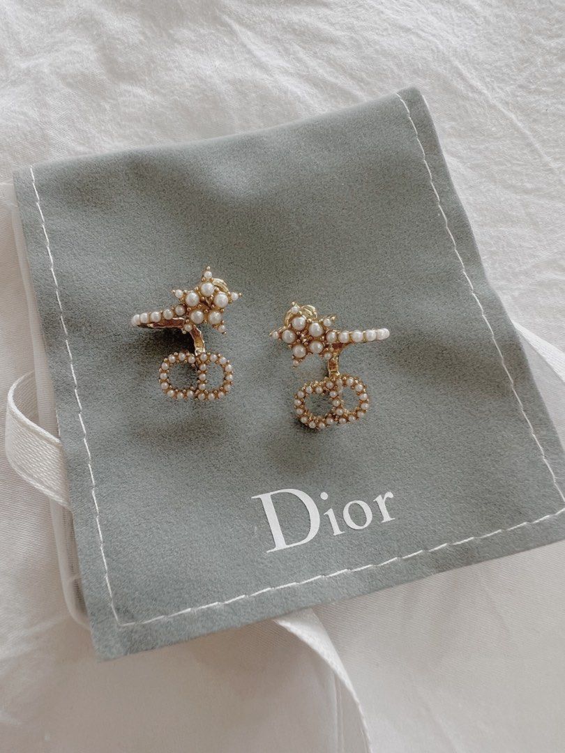 Dior Clair D Lune Pearl Earrings