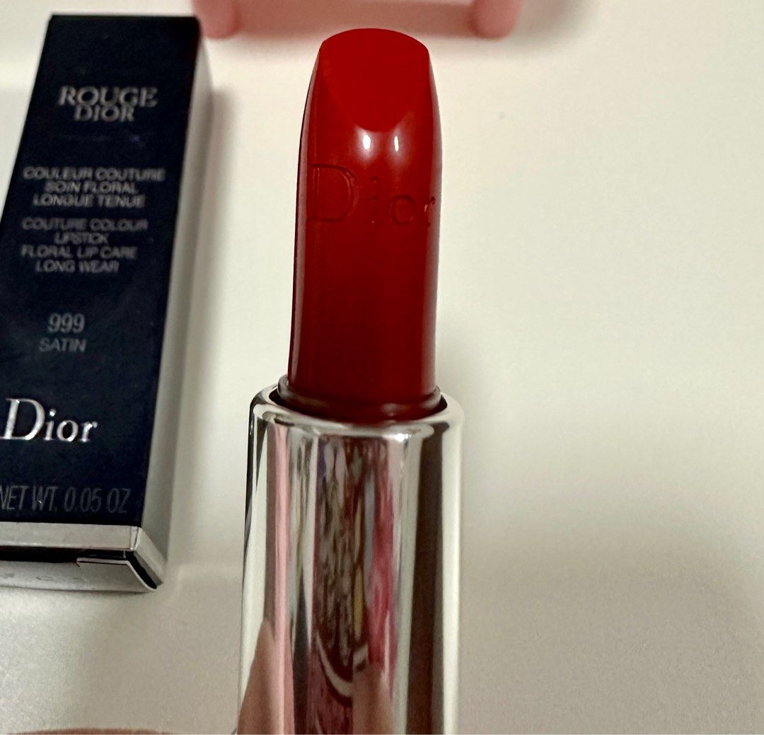 Dior Lipstick 999 Satin Red Beauty Personal Care Face Makeup on