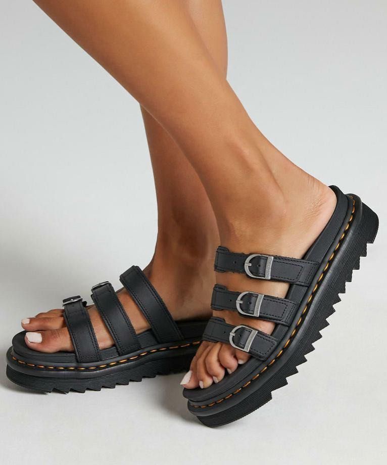 Dr Martens Sandals (Blaire Slide Black Hydro UK 5), Women's