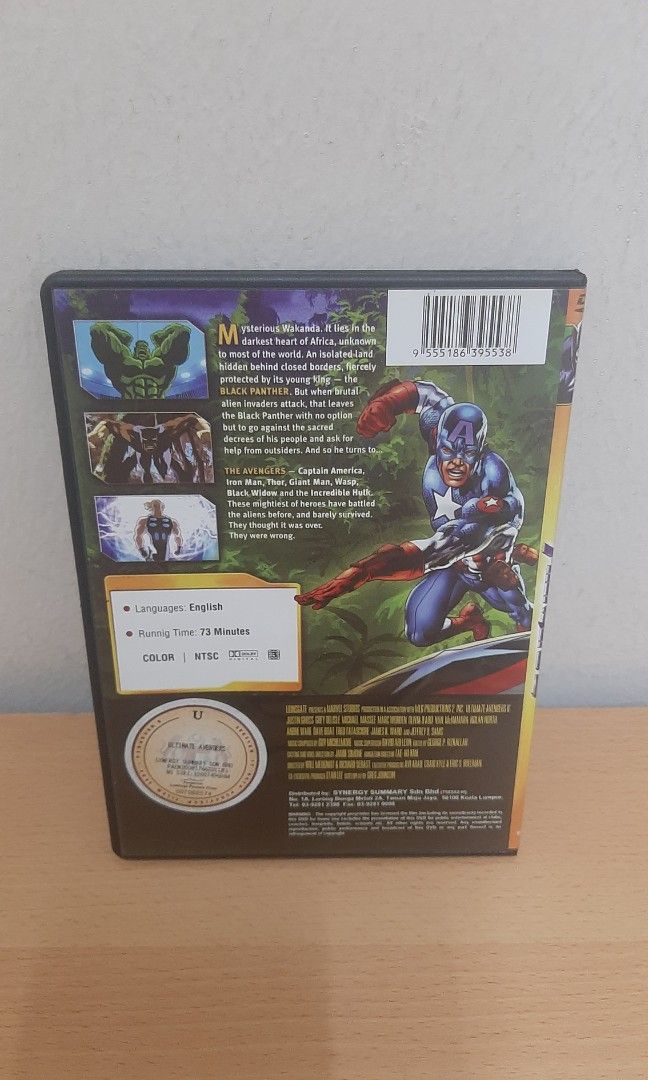 DVD - Marvel Ultimate Avengers 2 - Rise of the Panther, Hobbies & Toys ...