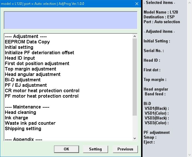 EPSON L120 & L121 Adjustment Program With Waste Ink Pad Resetter, Computers & Tech, Printers