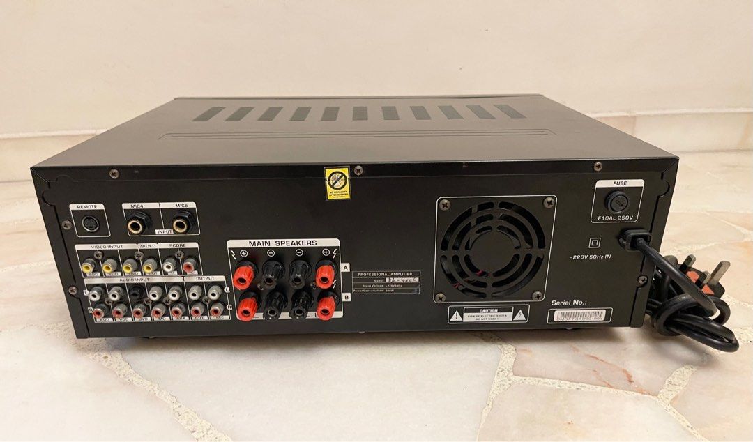 E&V ProAudio Stereo Digital Karaoke Amplifier with key control, Audio