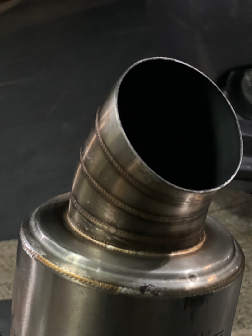 Exhaust Turn Down Pipe K Tuned Muffler Stainless Steel 2.5 inc, Auto