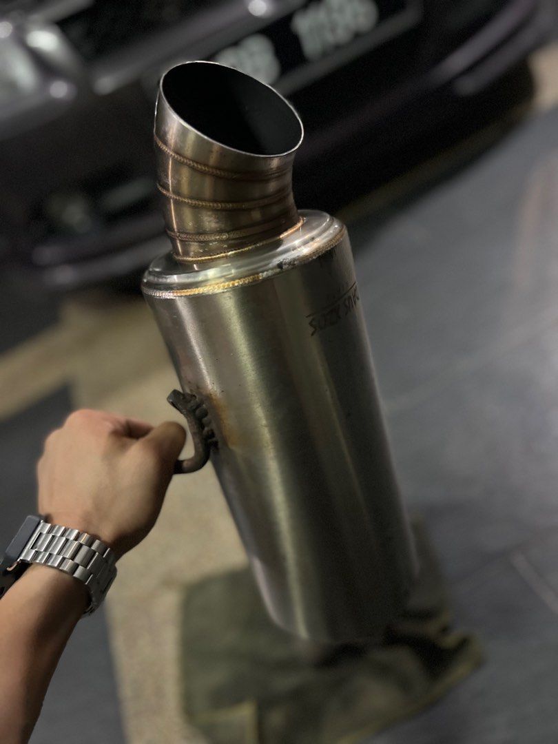 Exhaust Turn Down Pipe K Tuned Muffler Stainless Steel 2.5 inc, Auto