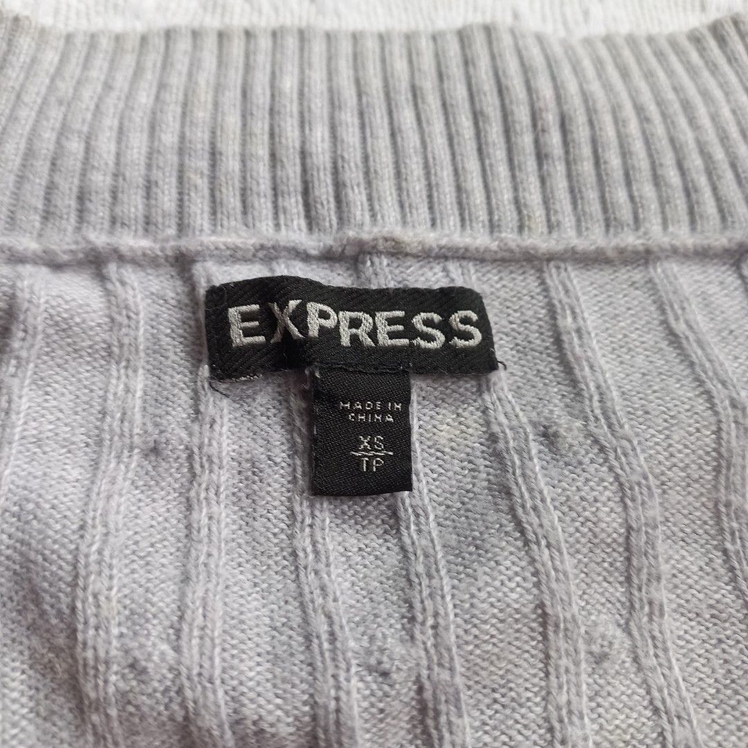Express gray sweater best sale