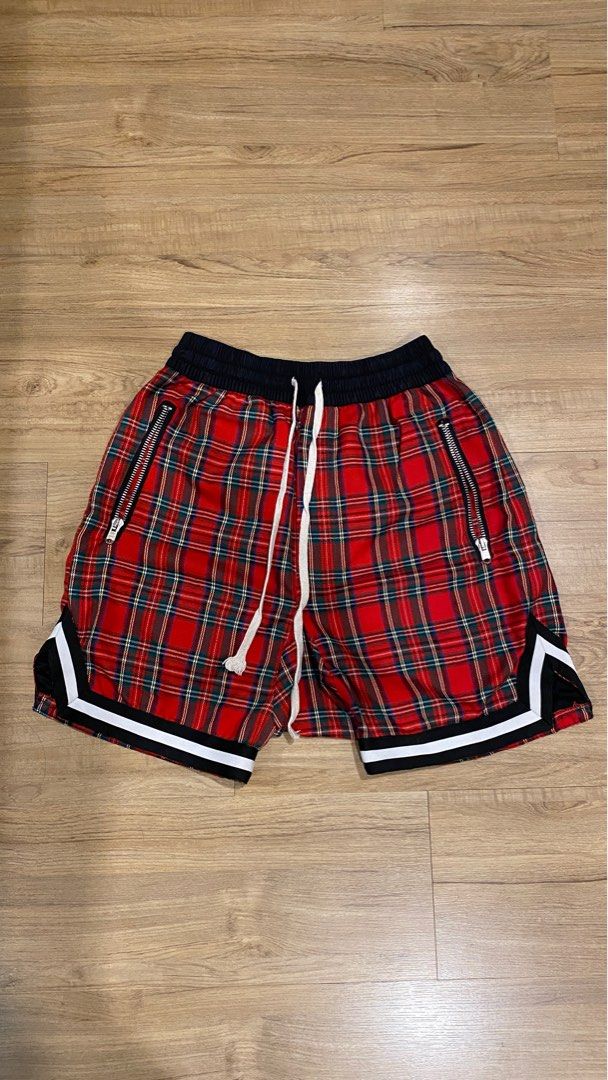 Plaid basketball shorts deals