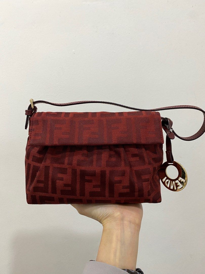 Authentic fendi zucca mini pochette bag, Luxury, Bags & Wallets on Carousell