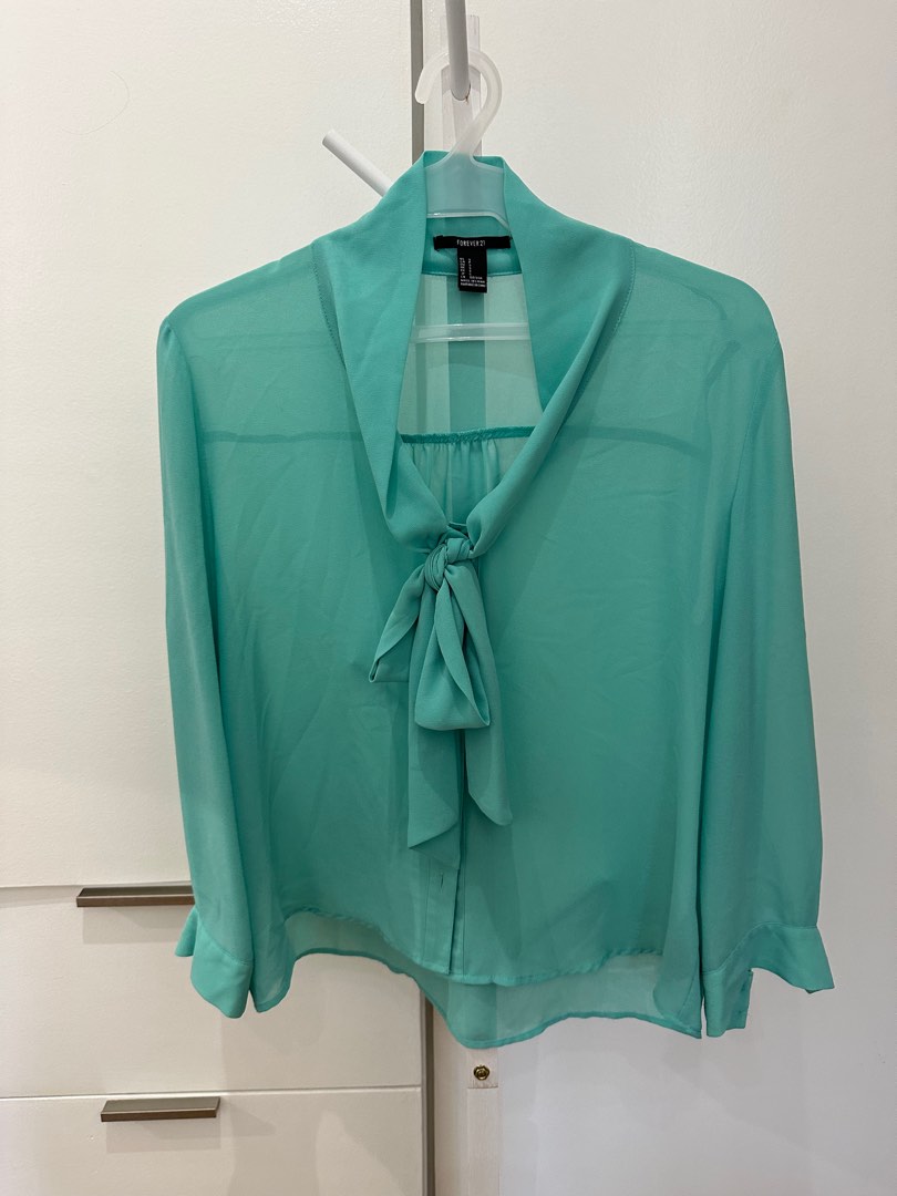 FOREVER 21 CHIFFON BLOUSE Women s Fashion Tops Blouses on Carousell