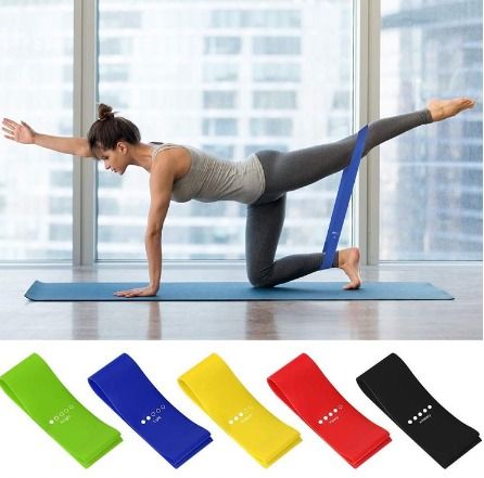 FREE DELIVERY Resistance band Mini Loop Yoga Pilates Looped Resistance Band Mini Band Yoga Band Exercise Band