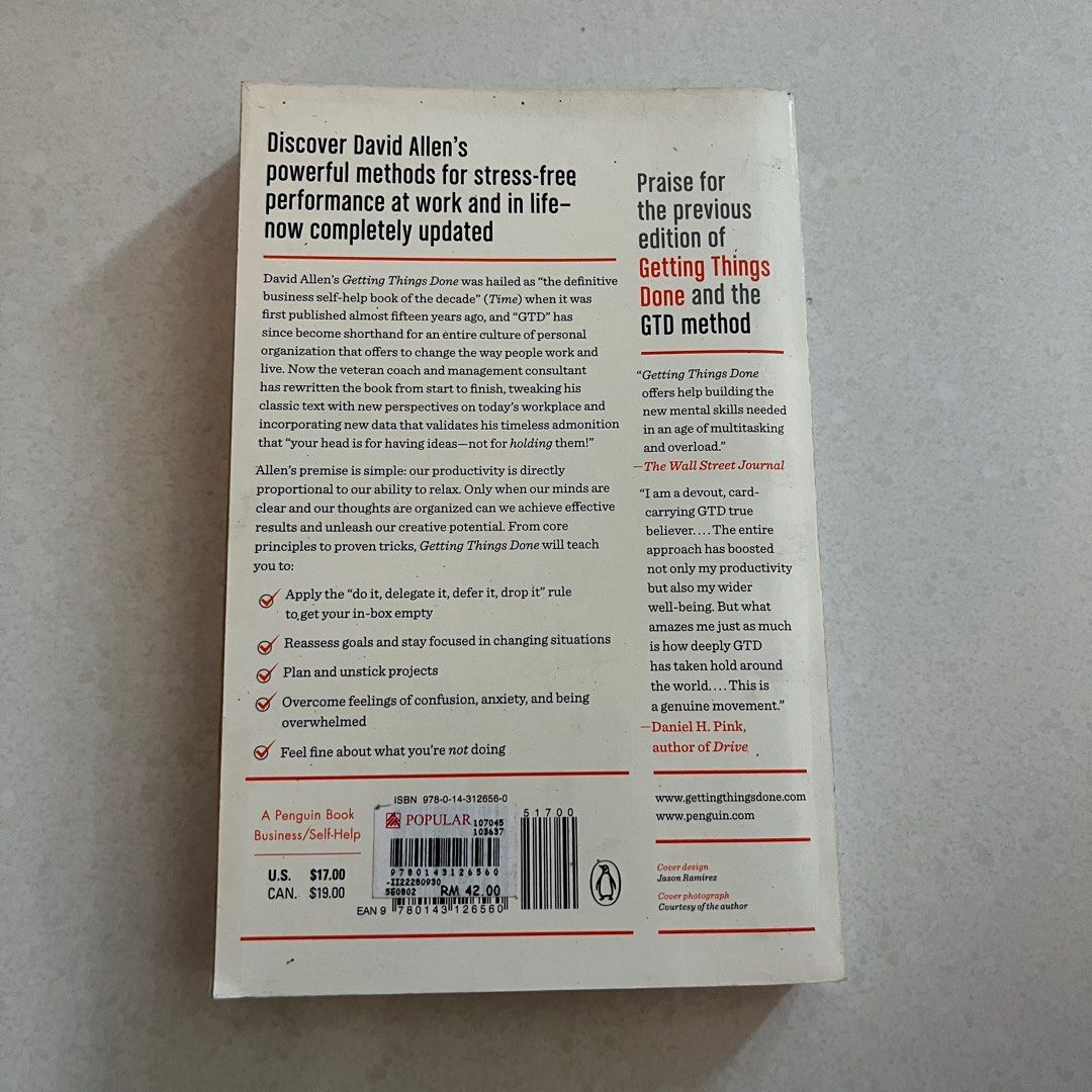 Getting things done david allen hobbies toys books magazines