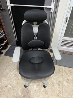 韓國原裝GRANDEUR 雙背透氣坐墊人體工學椅