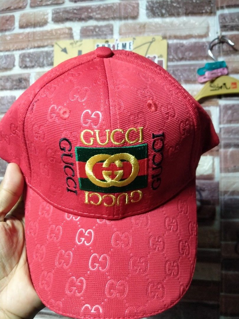 Red gucci sale cap