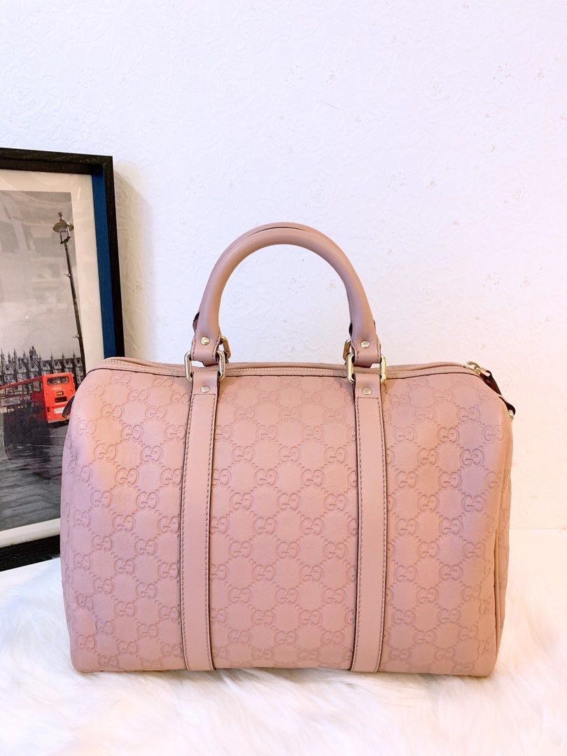 Gucci pink boston online bag