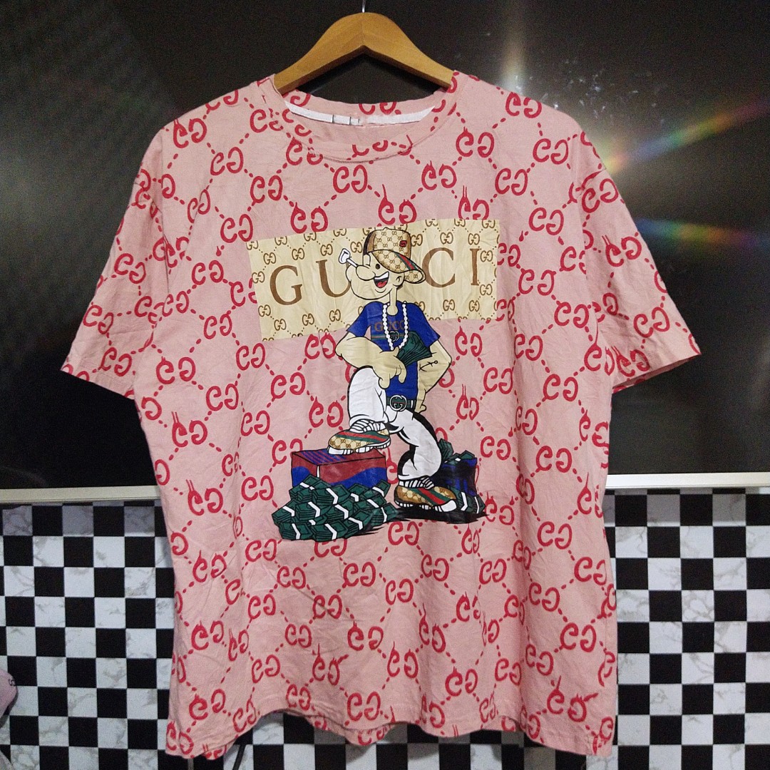 Gucci GG Monogram Printed Shirt in Pink