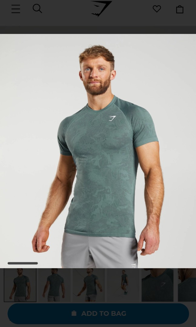 Gymshark Geo Seamless T-Shirt MEN (M) BNIB, Men's Fashion, Activewear on  Carousell