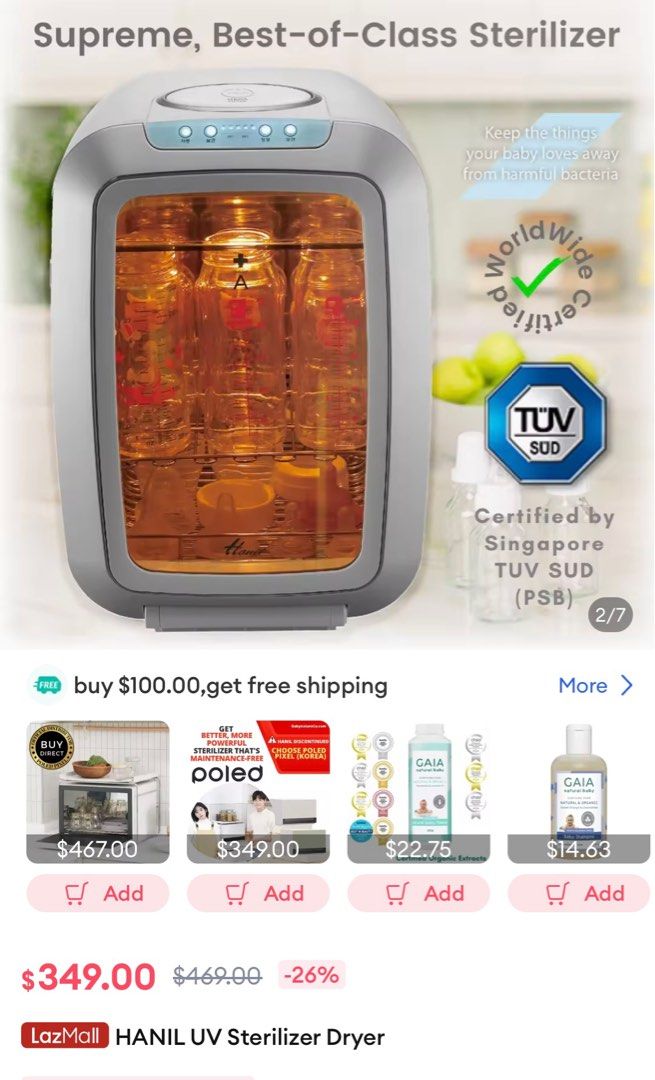 Hanil uv best sale steriliser