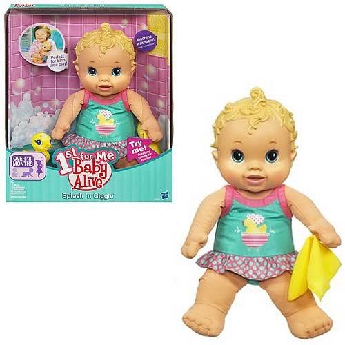 Hasbro baby alive plays hotsell and giggles baby doll