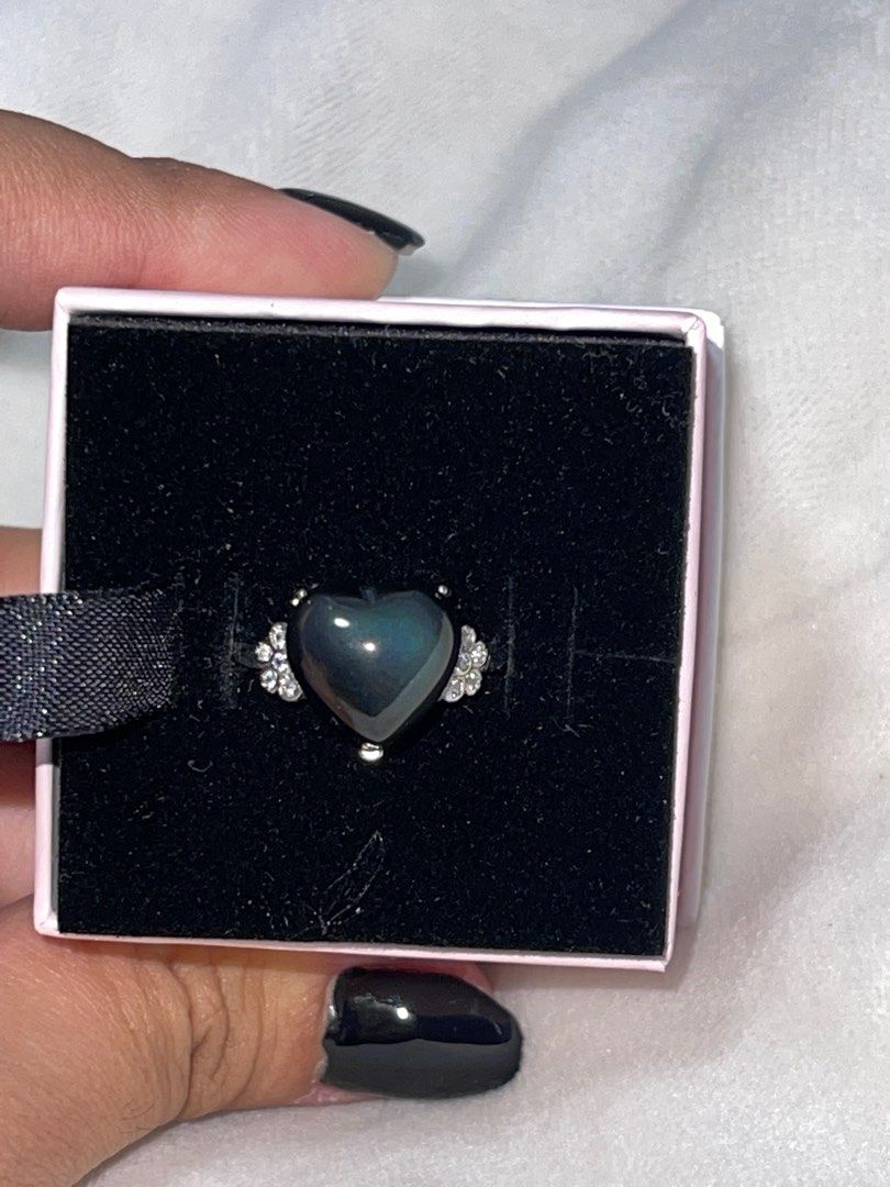 Rainbow obsidian ring online
