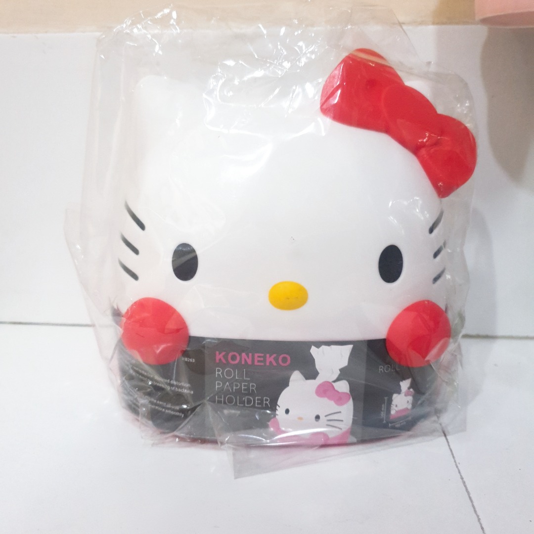 Hello Kitty Toilet Paper Holder, Furniture & Home Living, Kitchenware