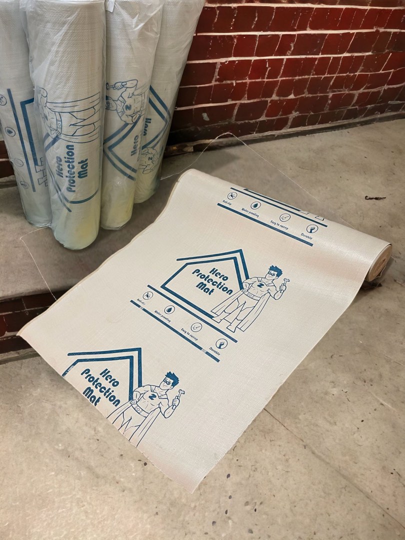 Hero Floor protection mat for renovation Home Services Renovations Painting Wallpaper on Carousell