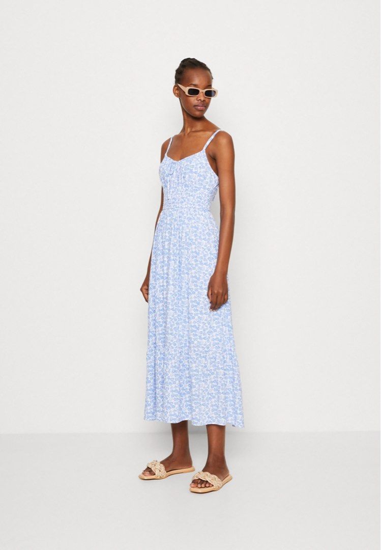 HOLLISTER On Off Shoulder Woven Dress, Women's Fashion