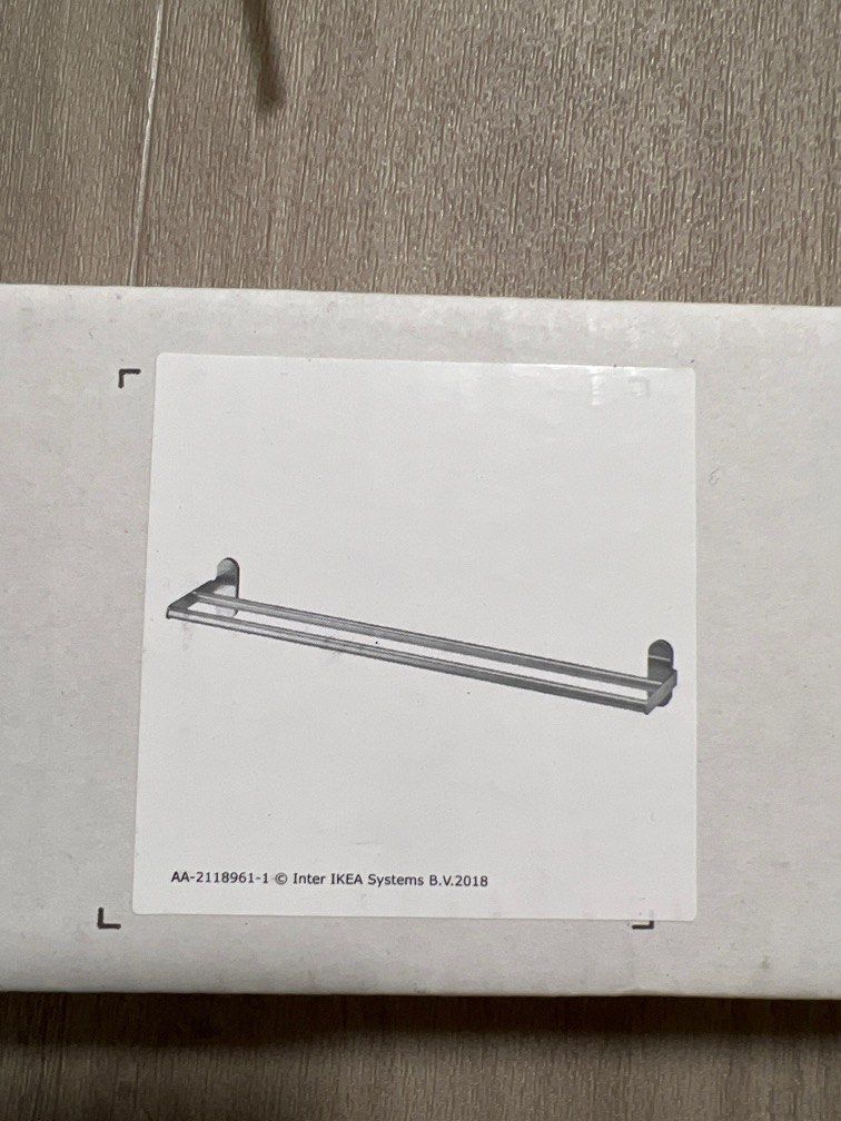 Ikea Brogrund Towel rail and corner wall shelf, Furniture & Home Living, Bathroom & Kitchen