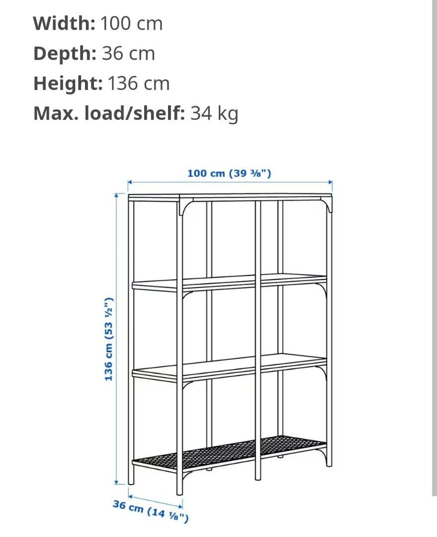 Ikea Fjallbo shelf, Furniture & Home Living, Furniture, Shelves